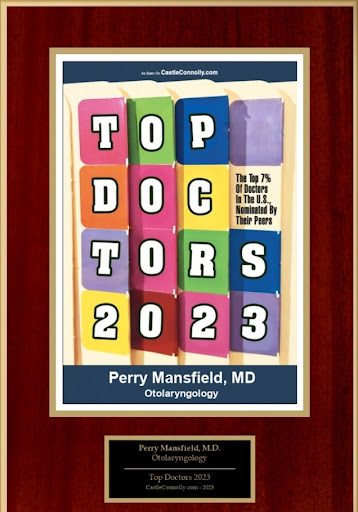 Dr Mansfield Top Doctor Award from CastleConnolly.com