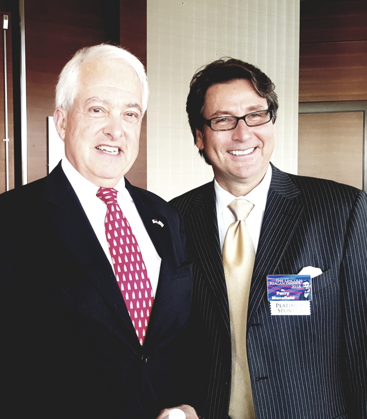 Dr. Perry Mansfield with John Cox
